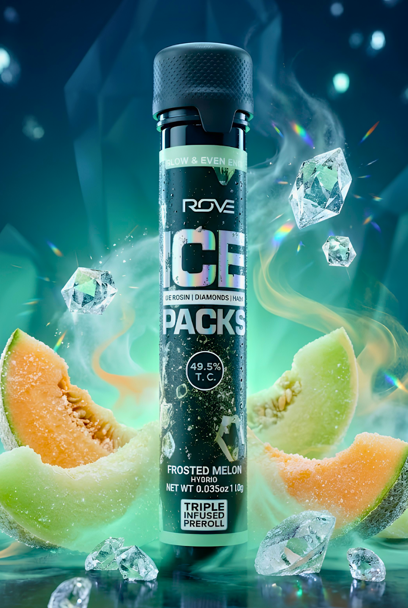 Frosted Melon - Infused Ice Packs (Rosin, Hash, and Diamonds) 1g product photo