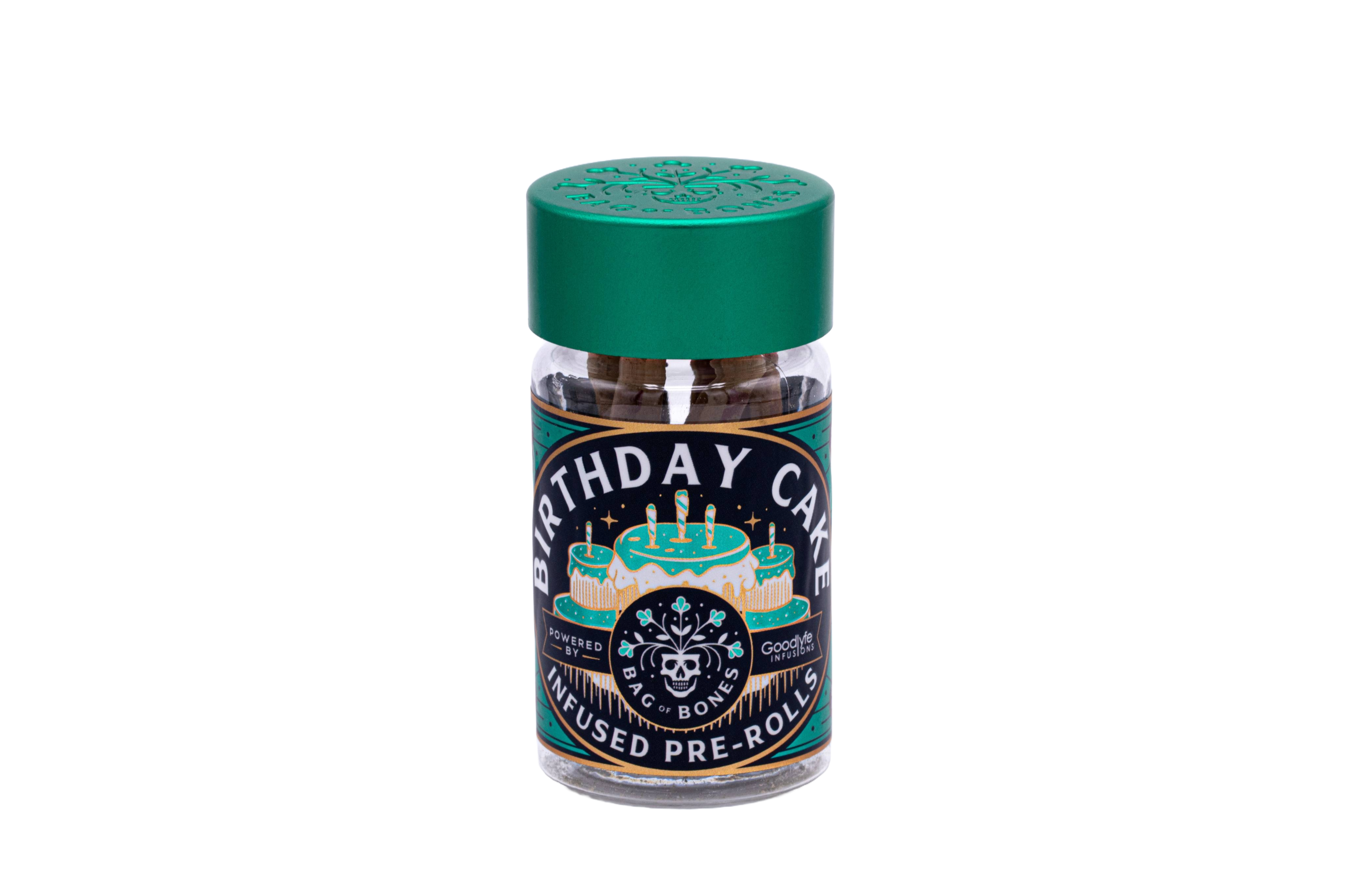 Goodlyfe - 5 Pack Infused Prerolls - Birthday Cake