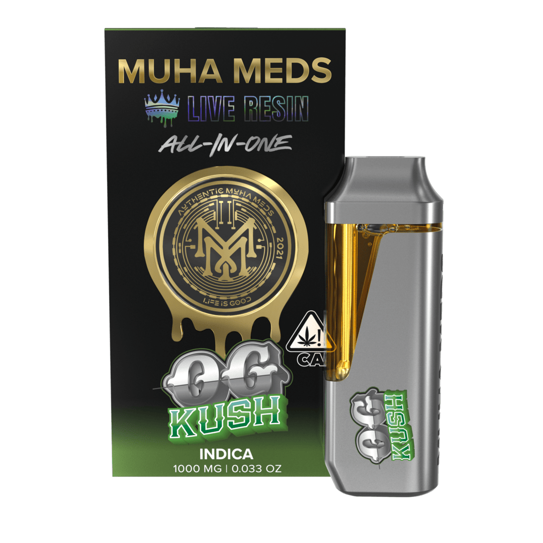 MuhaMeds - 1G Live Resin Disposable - OG Kush