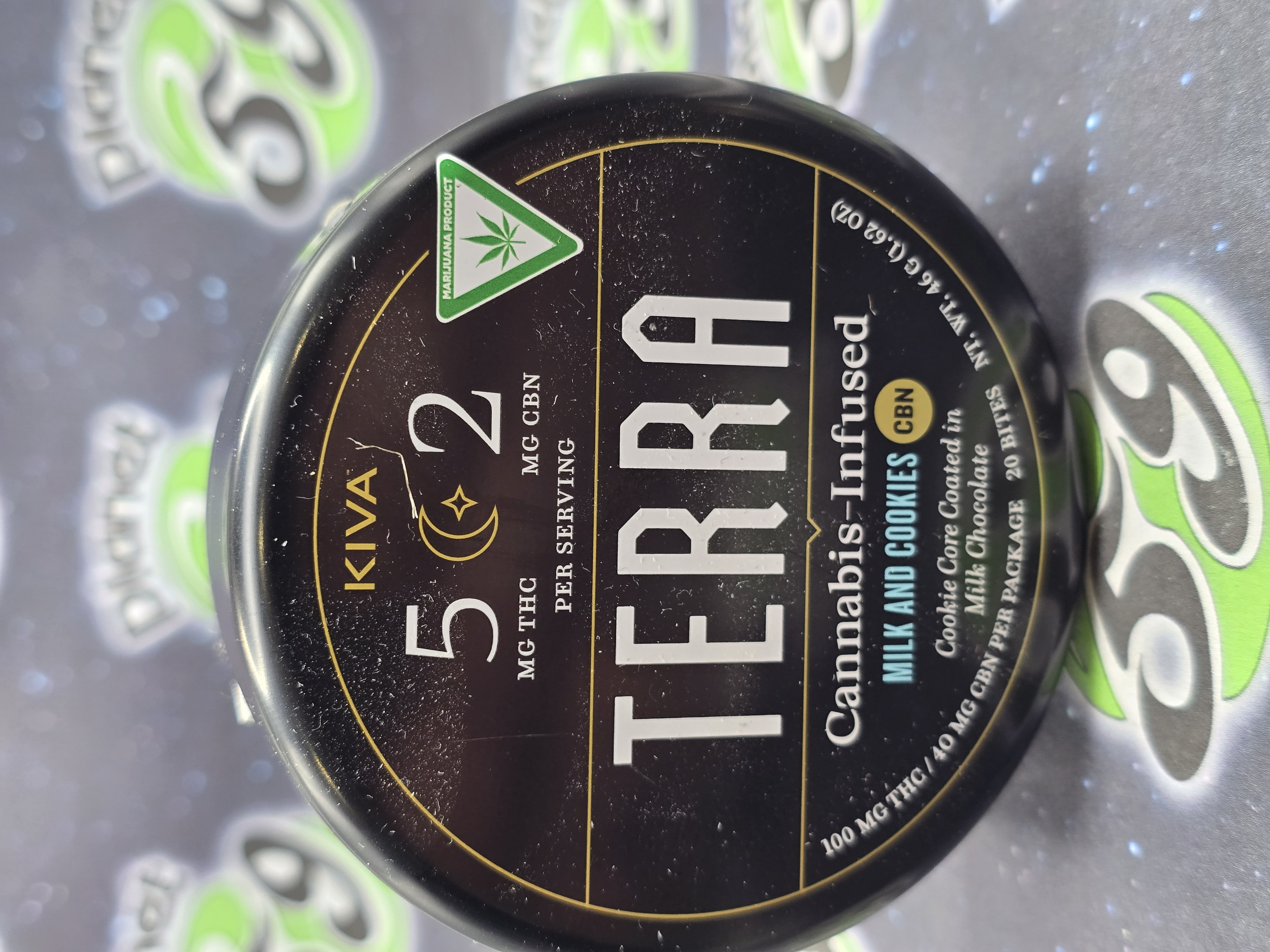 Terra Bites | Milk and Cookies | 100mg THC 40mg CBN