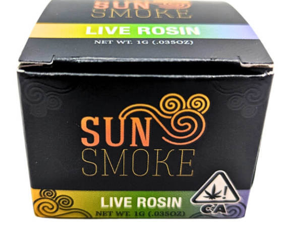 SunSmoke GMO Indica Live Rosin