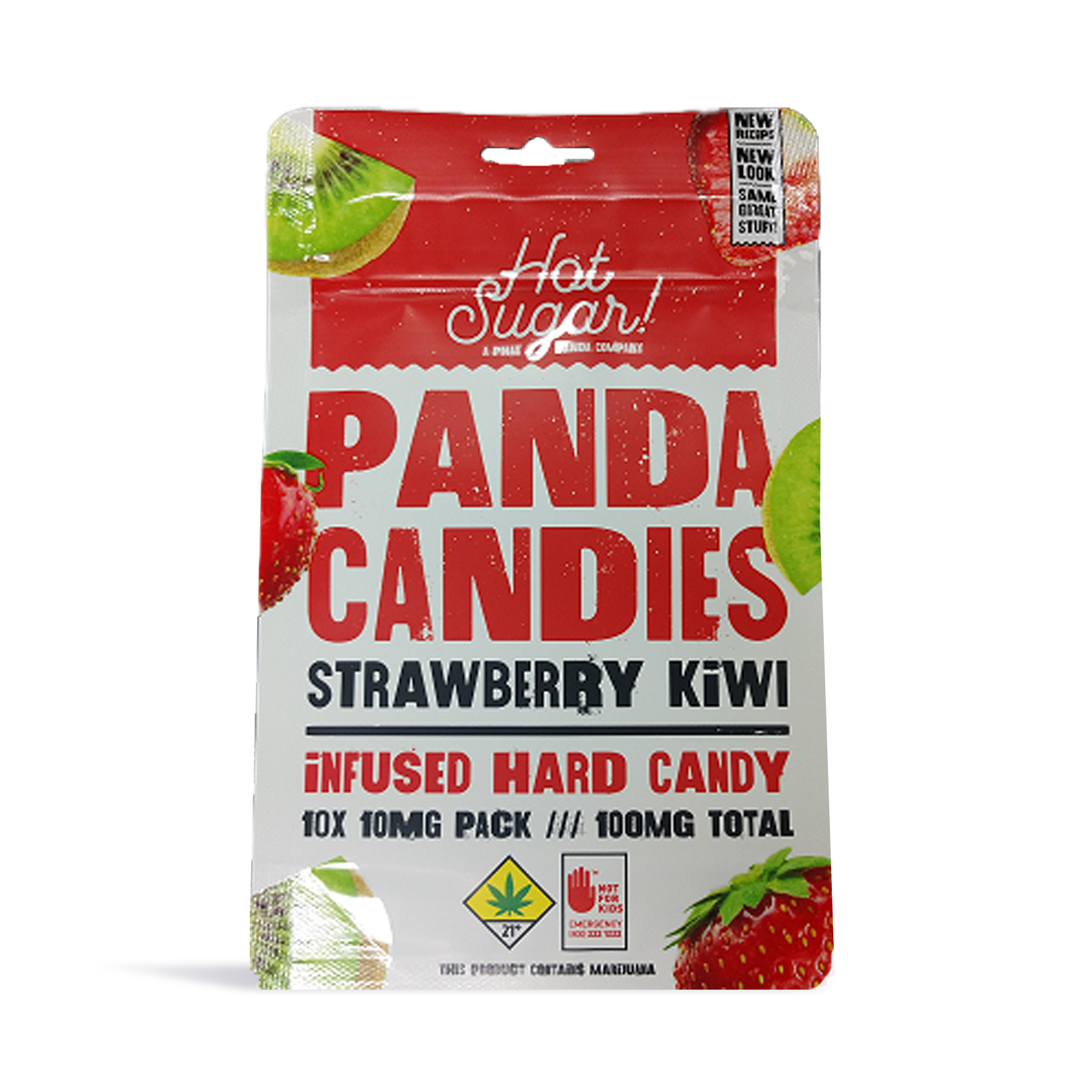 Strawberry Kiwi Panda Candies 10-pack