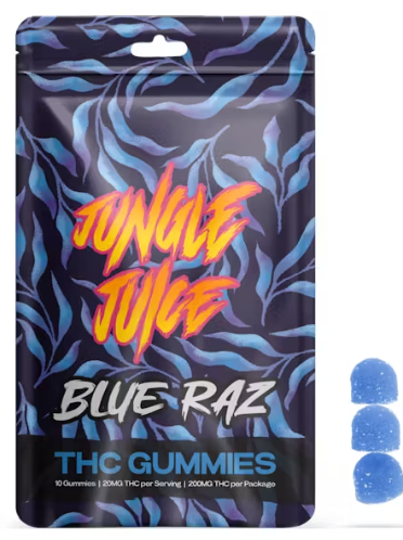 Jungle Juice - Blue Razz - 200mg Gummies