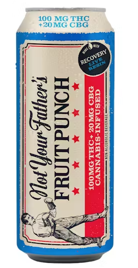 Not Your Father's Fruit Punch 16oz Soda 100MG THC + 20MG CBG