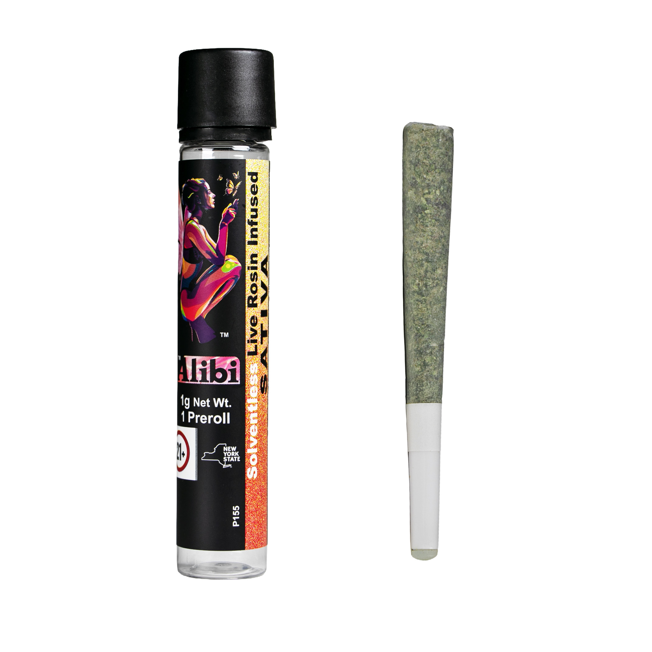 Super Silver Haze x Strawberry Meltz | Live Rosin Infused Pre-Roll | 1g