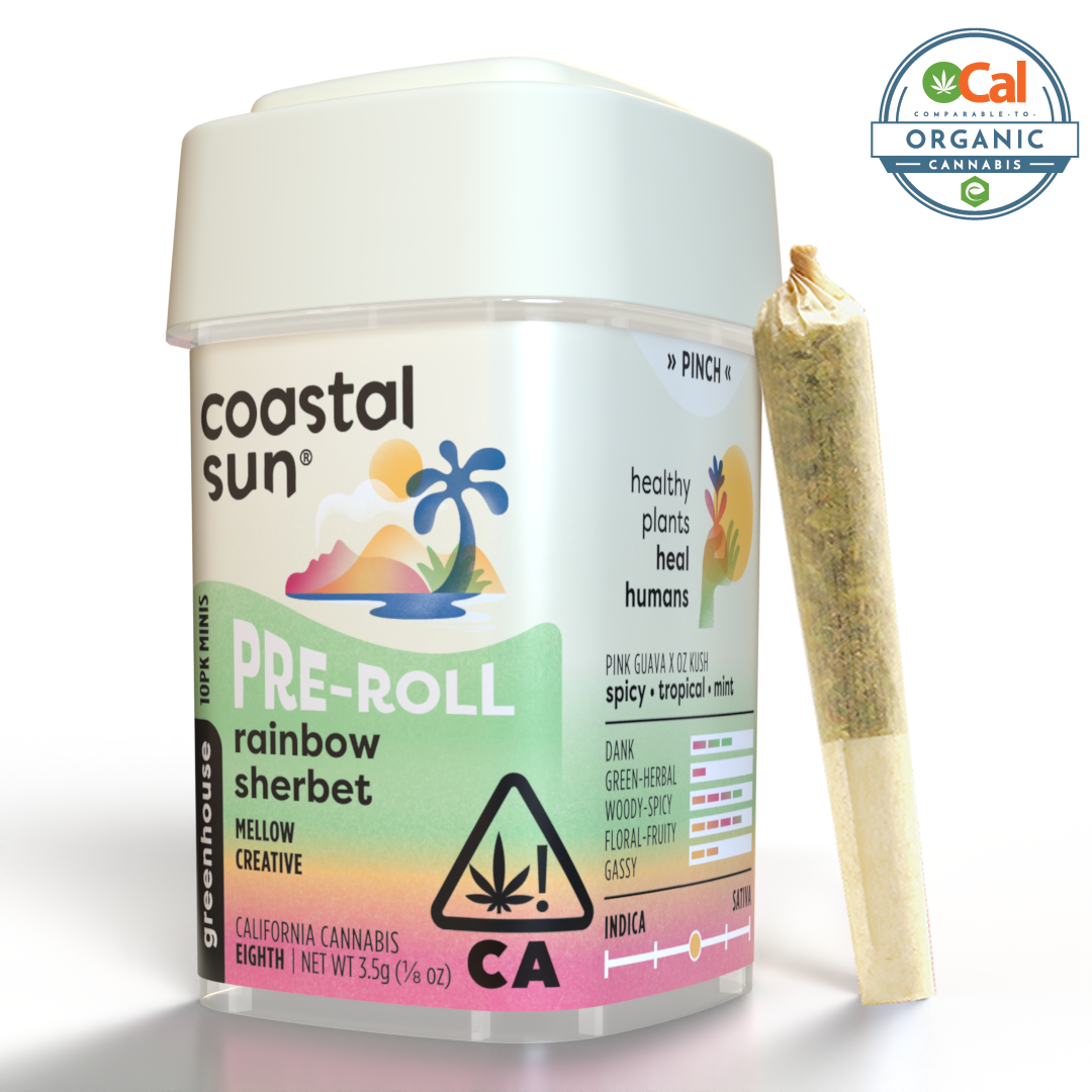 Coastal Sun Cannabis: Rainbow Sherbet