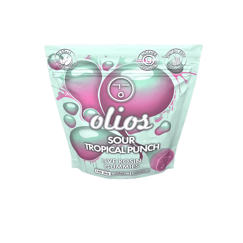 Olio | Sour Tropical Fruit Live Rosin Gummies