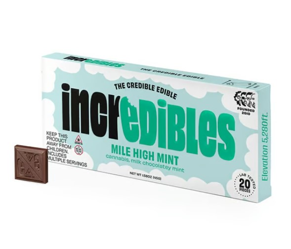Mile High Mint Chocolate Bar | 100mg