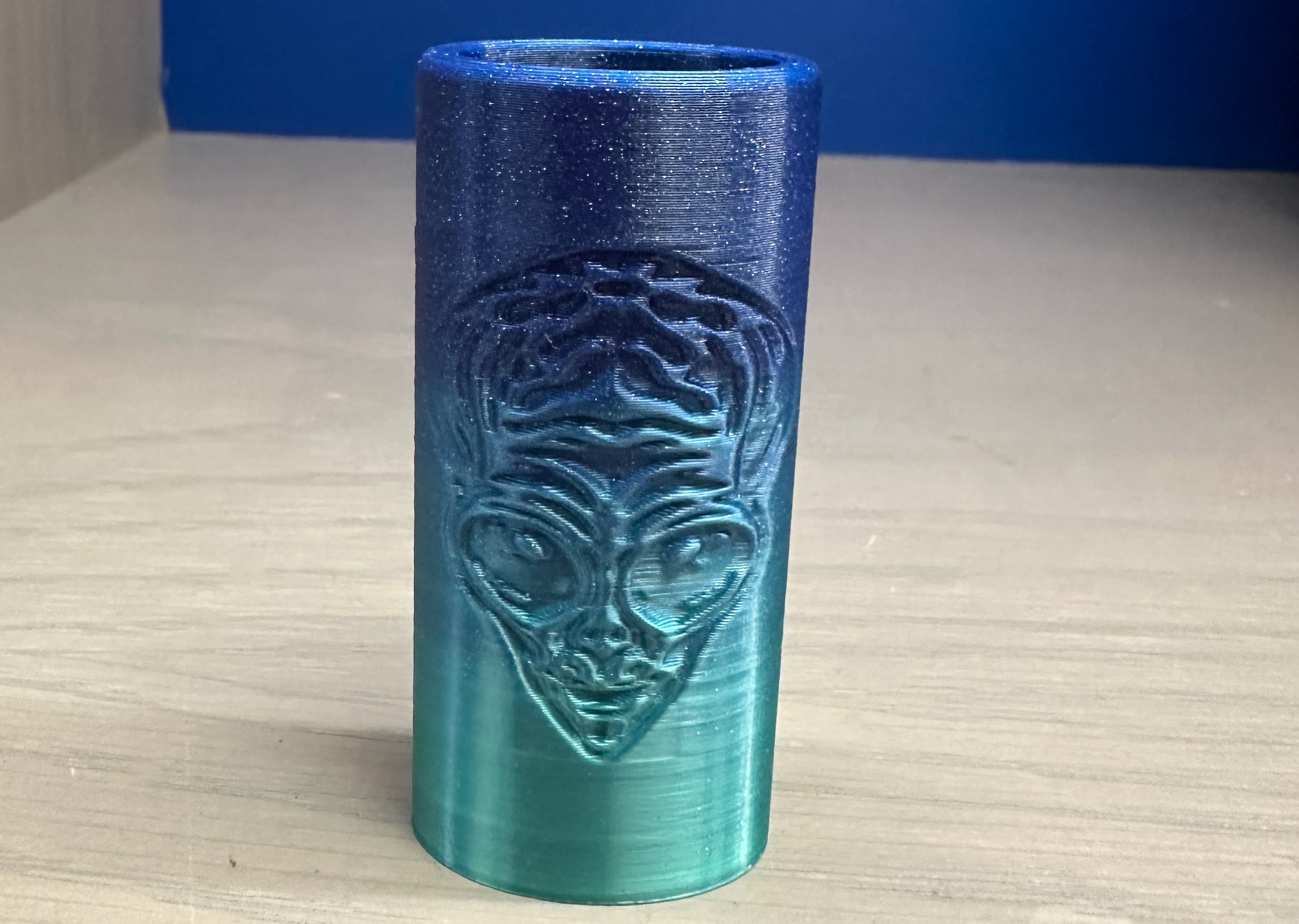 HighByDesign Bic Lighter Case Alien Edition- Midnight Crimson #2