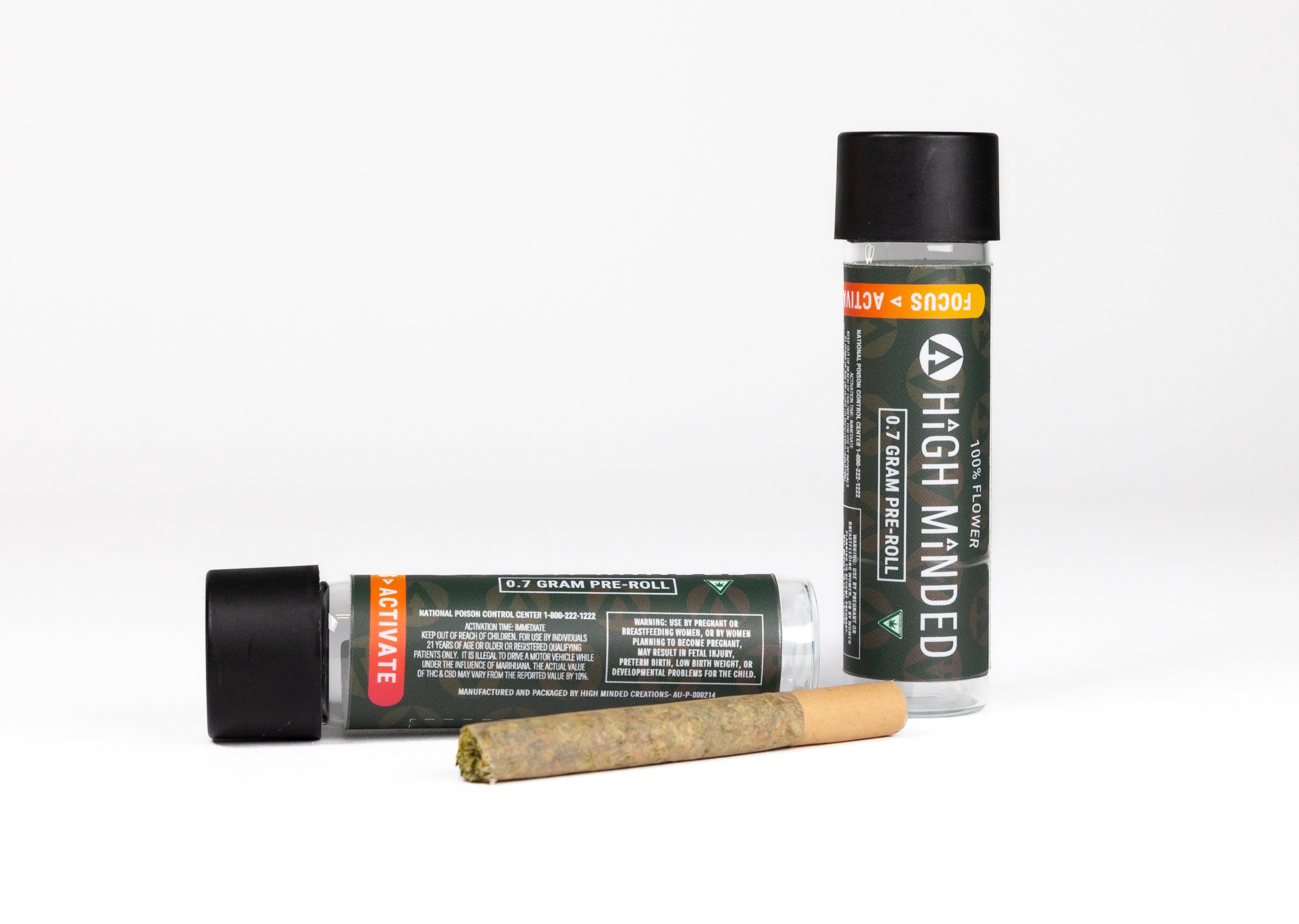 High Minded - Pre-roll Straight 0.7g - Permanent Push Pop