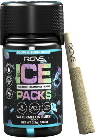 Watermelon Burst [I] - Rosin Hash Diamond Prerolls 6PK