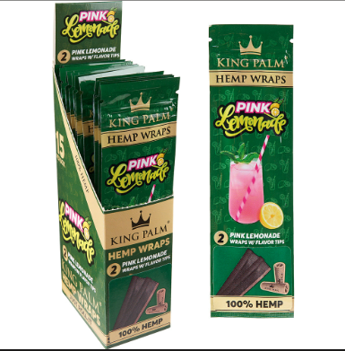 King Palm Hemp Wrap 2/pk - Pink Lemonade