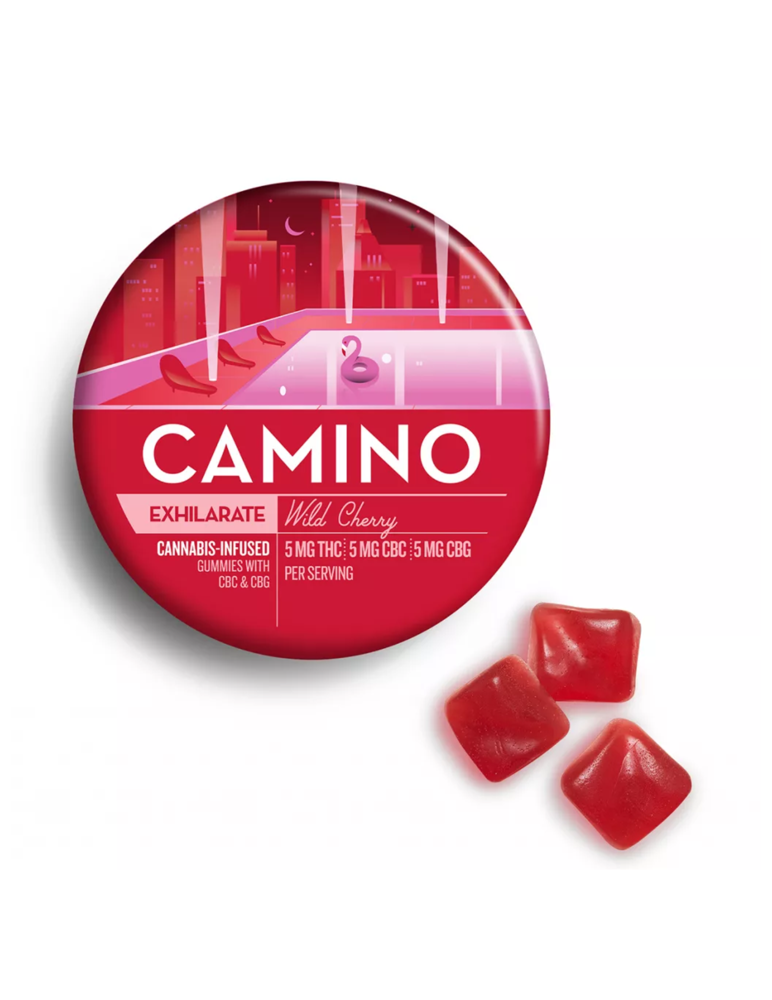 'Exhilarate' Wild Cherry 5THC: 5CBC: 5CBG - 20pk