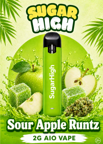 #Sugar High - Applez n Bananaz - 2g - Disposable Vape