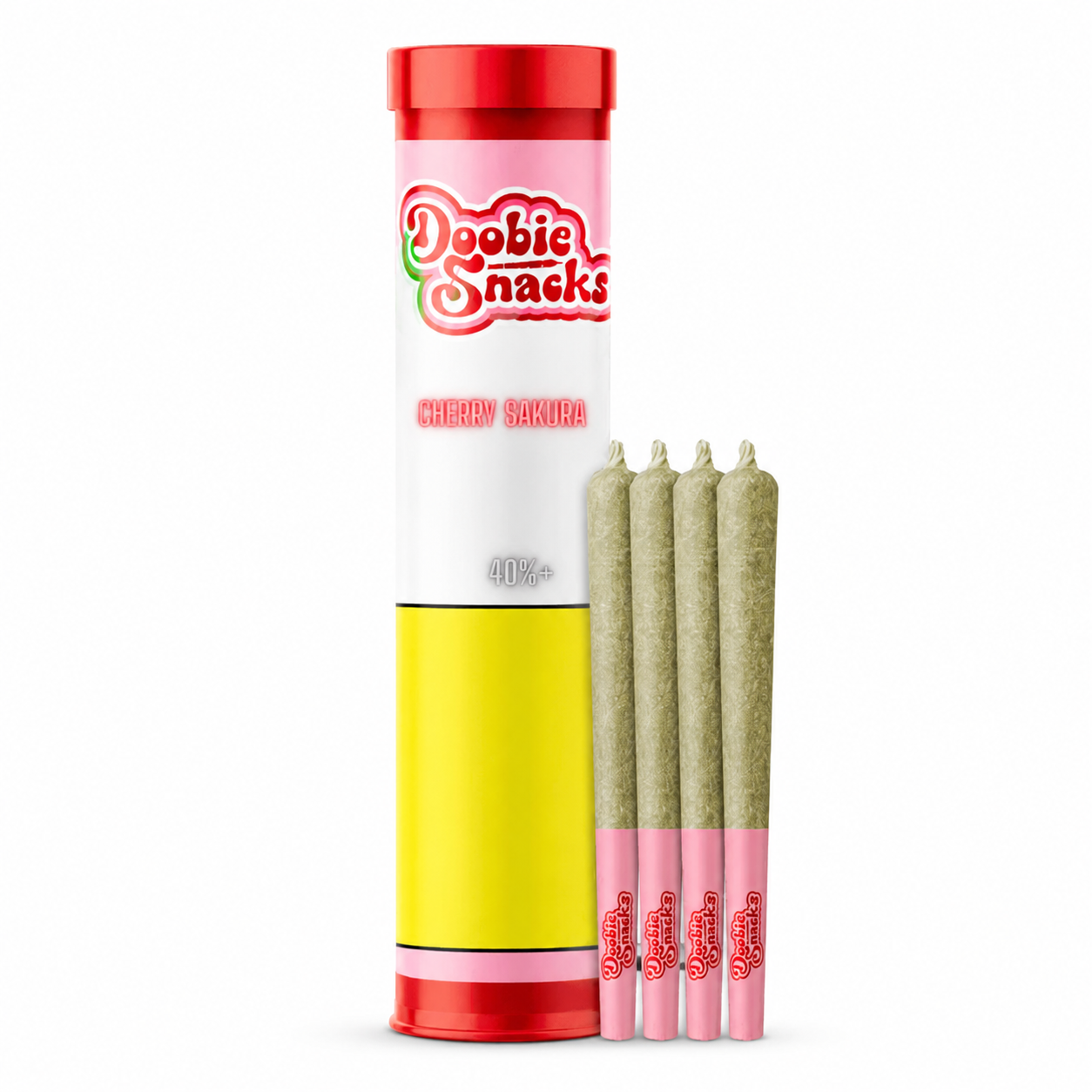 Doobie Snacks - CHERRY SAKURA Terp Infused Hybrid - 4x0.5g Pre Rolls