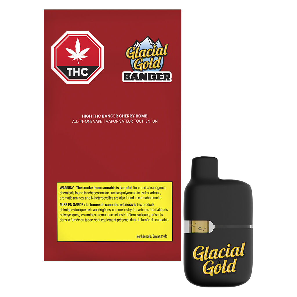 Glacial Gold - HIGH THC Banger Cherry Bomb All-in-One