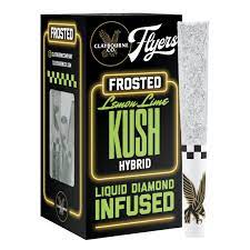 FLYERS FROSTED - INFUSED PREROLL - 5PK - HYBRID - LEMON LIME KUSH