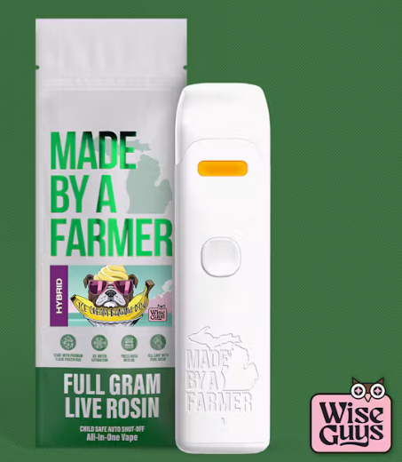 Made by a Farmer | Ice Cream Banana Dog Live Rosin disposable | 1g