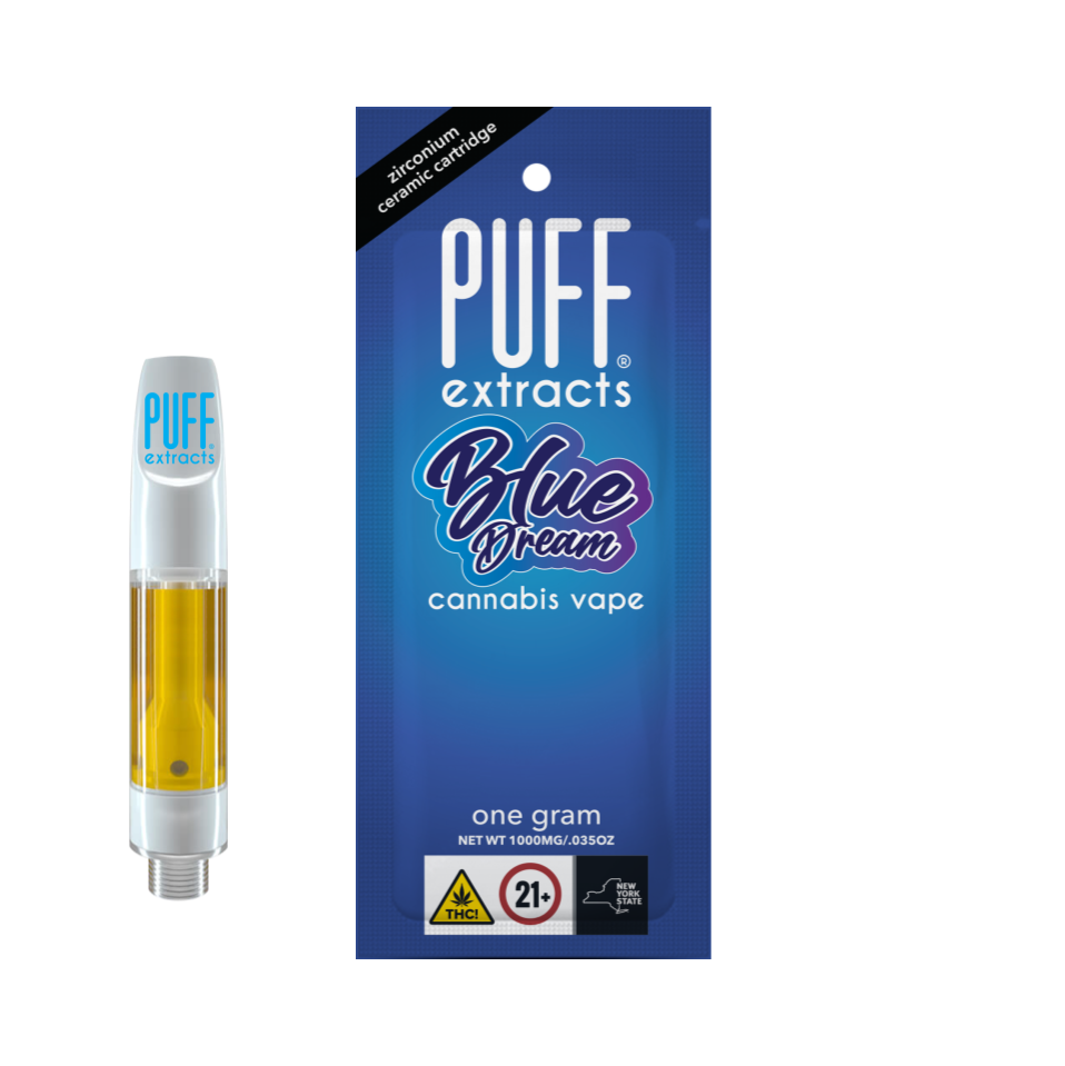 Puff Extracts | Vape | 510 | Blue Dream | Sativa | THC 92.35%