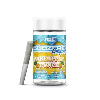 Sub Zero x 5 Pack Cryo Infused Pre-Rolls | Pineapple Punch
