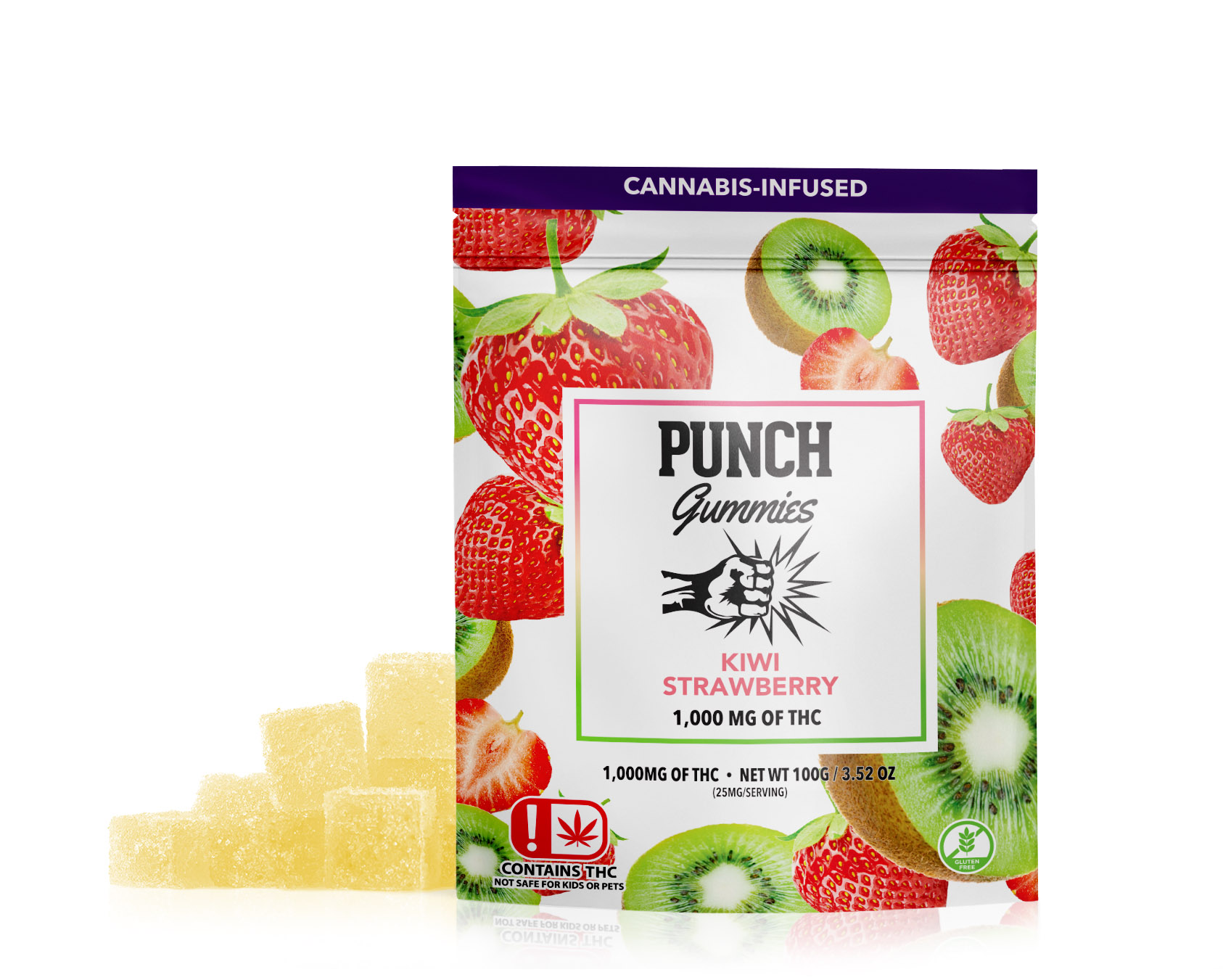Kiwi Strawberry Extreme Gummies (1000mg) (OK)