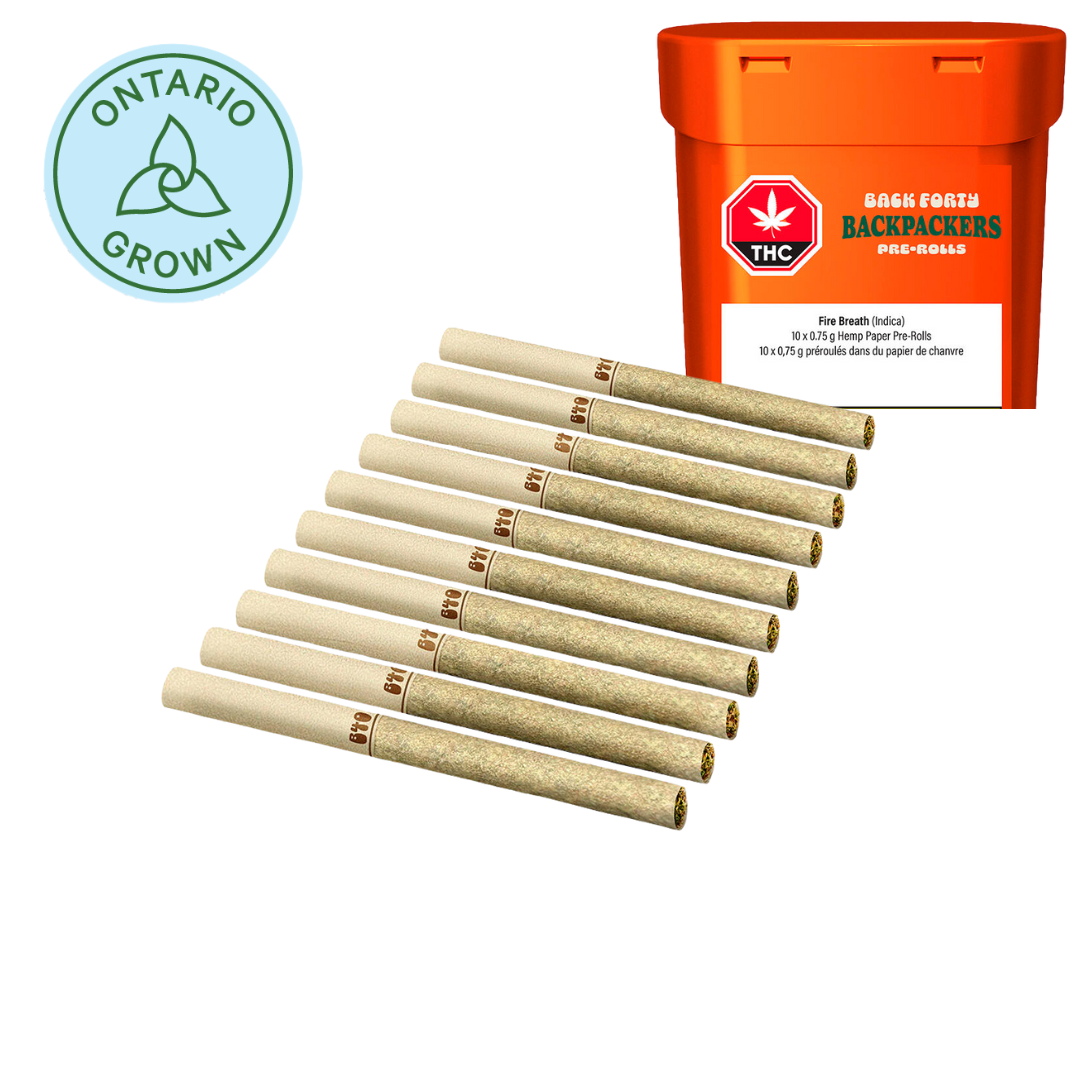 Back Forty Backpackers Fire Breath Pre-Roll - 10 x .75g