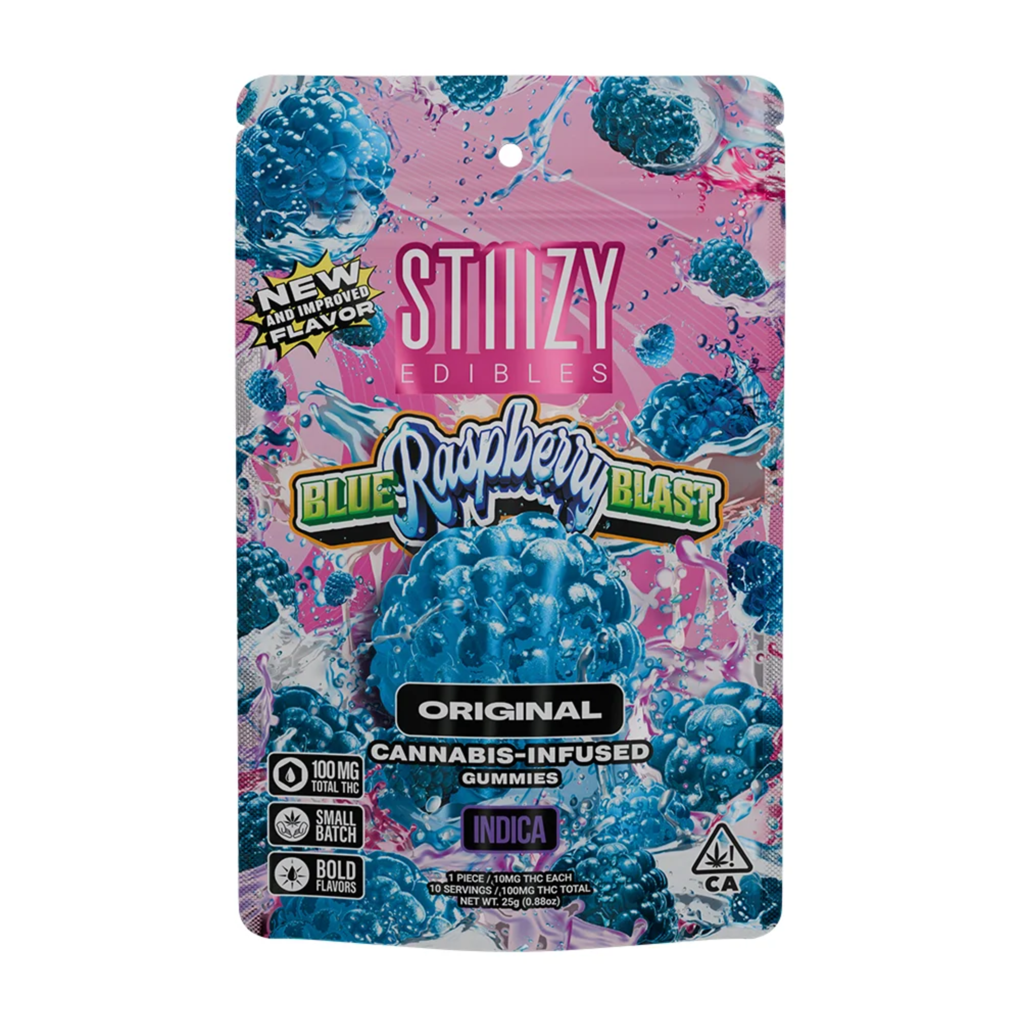Stiiizy Blue Raspberry Blast 10pk 10mg Gummies