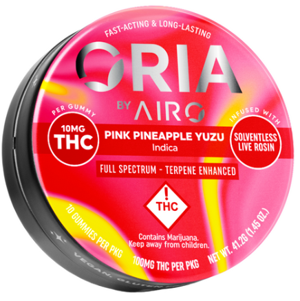 (38297) 100mg Pink Pineapple Yuzu Rosin Gummies