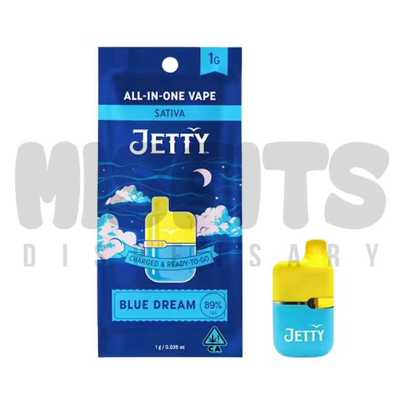Jetty | Blue Dream | High THC Mini Tank AIO | 1g