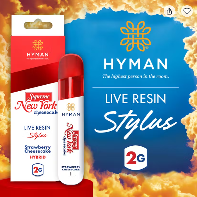 Hyman Stylus - New York Cheesecake - 2g Live Resin Disposable