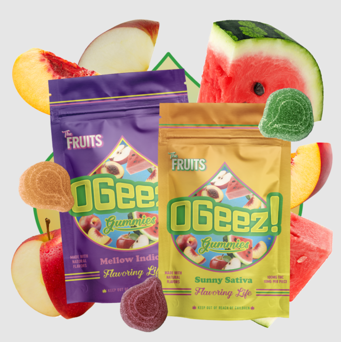 Ogeez | The Fruits | Sunny Sativa | 100mg 10 Pack