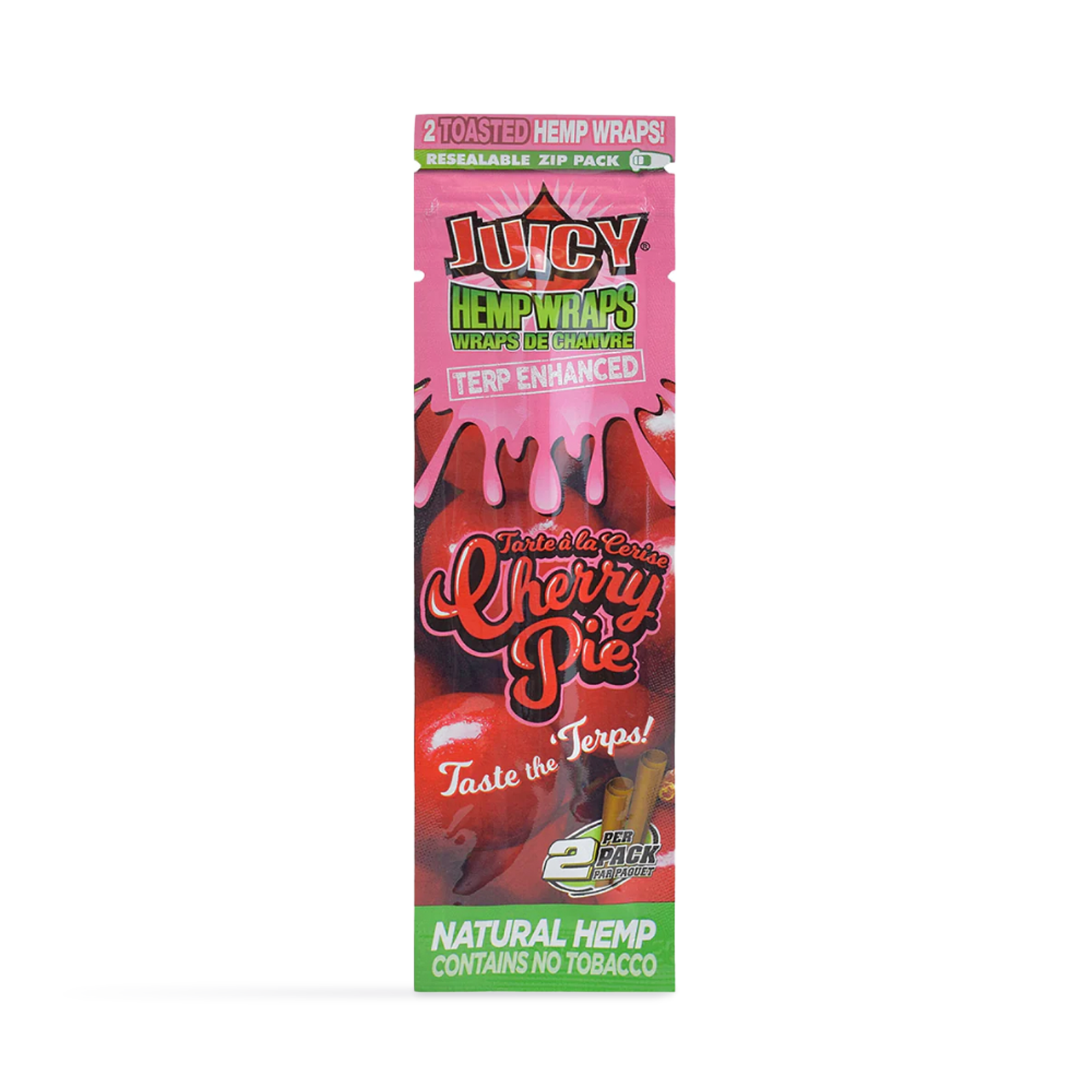 Cherry Pie Terp Enhanced Hemp Wraps 2-pack
