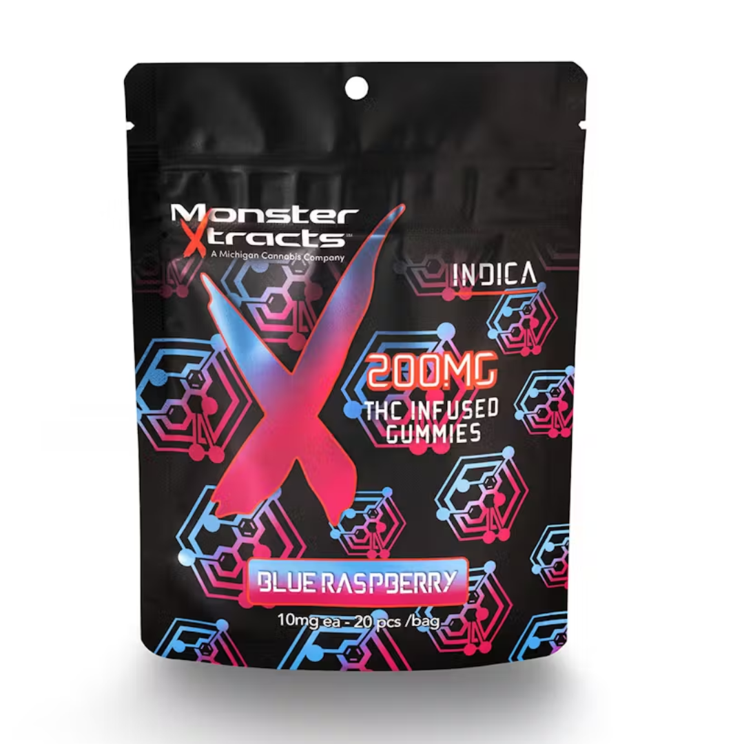 Monster Extracts - 200MG Gummies - Blue Razz