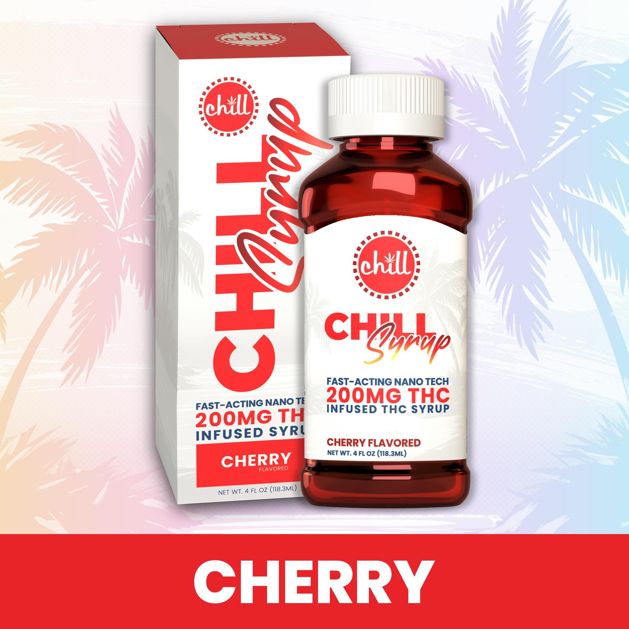 Chill Medicated | 200MG THC Syrup | Cherry