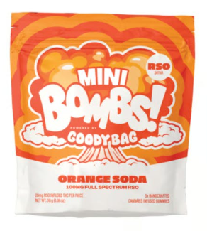 Orange Soda RSO Mini BOMB Gummies ( S ) 5pk | 100mg