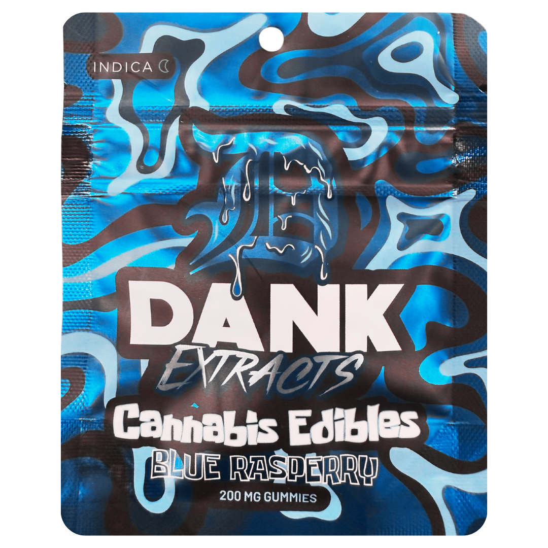 Dank Extracts - 200MG Gummies - Blue Razz
