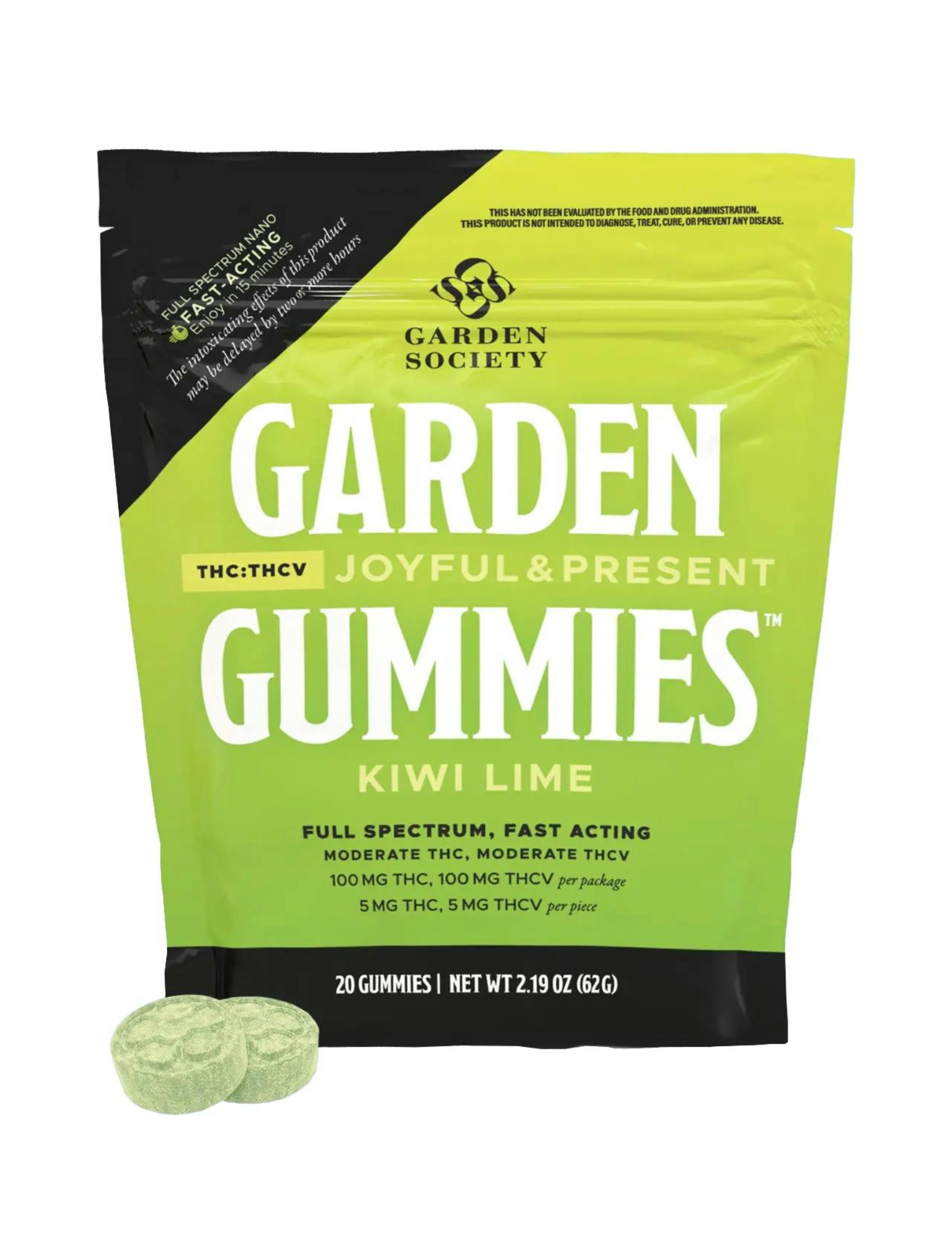 Kiwi Lime 1:1 THC:THCv 20 pk