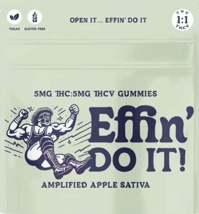 Effin' Do It! Amplified Apple (S) 1:1 THC:THCV Gummies 5mg 20pk