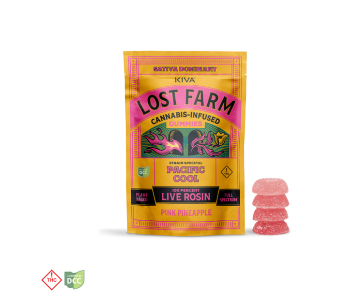 Lost Farm | Pink Pineapple 10pc | 100mg Live Rosin Gummies