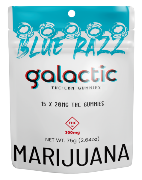 Blue Razz | THC:CBN Gummies | 300mg