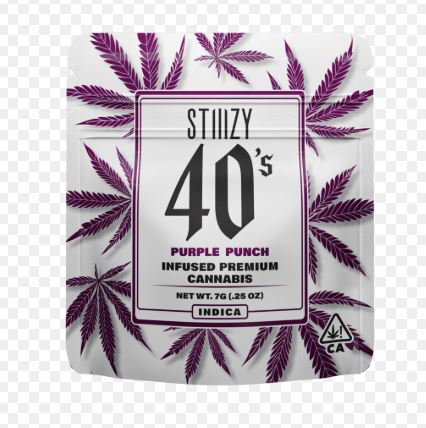 STIIIZY - INFUSED FLOWER - - INDICA - PURPLE PUNCH