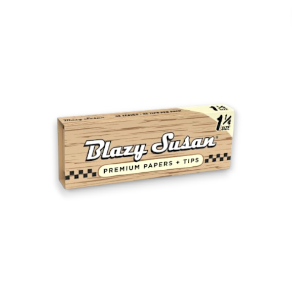 Blazy Susan Unbleached  1-1/4" Papers w/ Tips