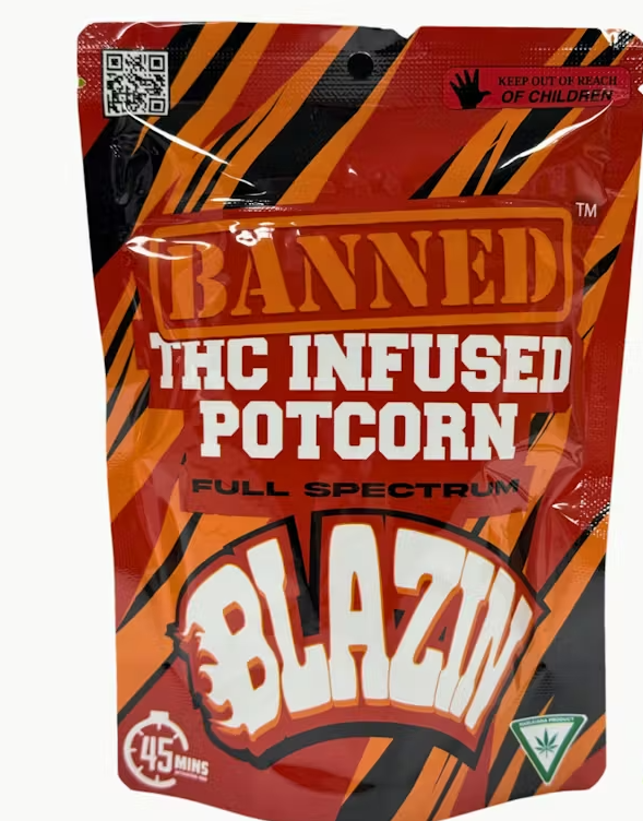Edibles | Blazin | Potcorn | 200mg | Banned