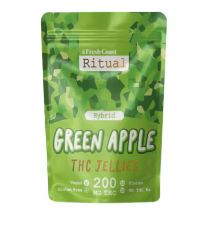 JELLIES | 200MG GUMMIES | GREEN APPLE