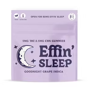 Effin Edibles 10pk/100mg- Goodnight Grape 2:1 (THC:CBN)