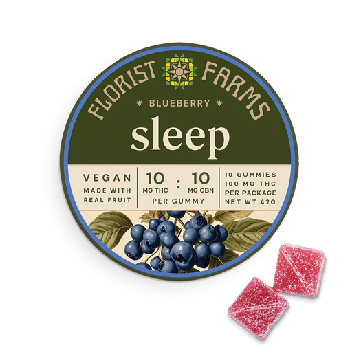 FLORIST FARMS - BLUEBERRY - SLEEP THC:CBN 10MG 10PK