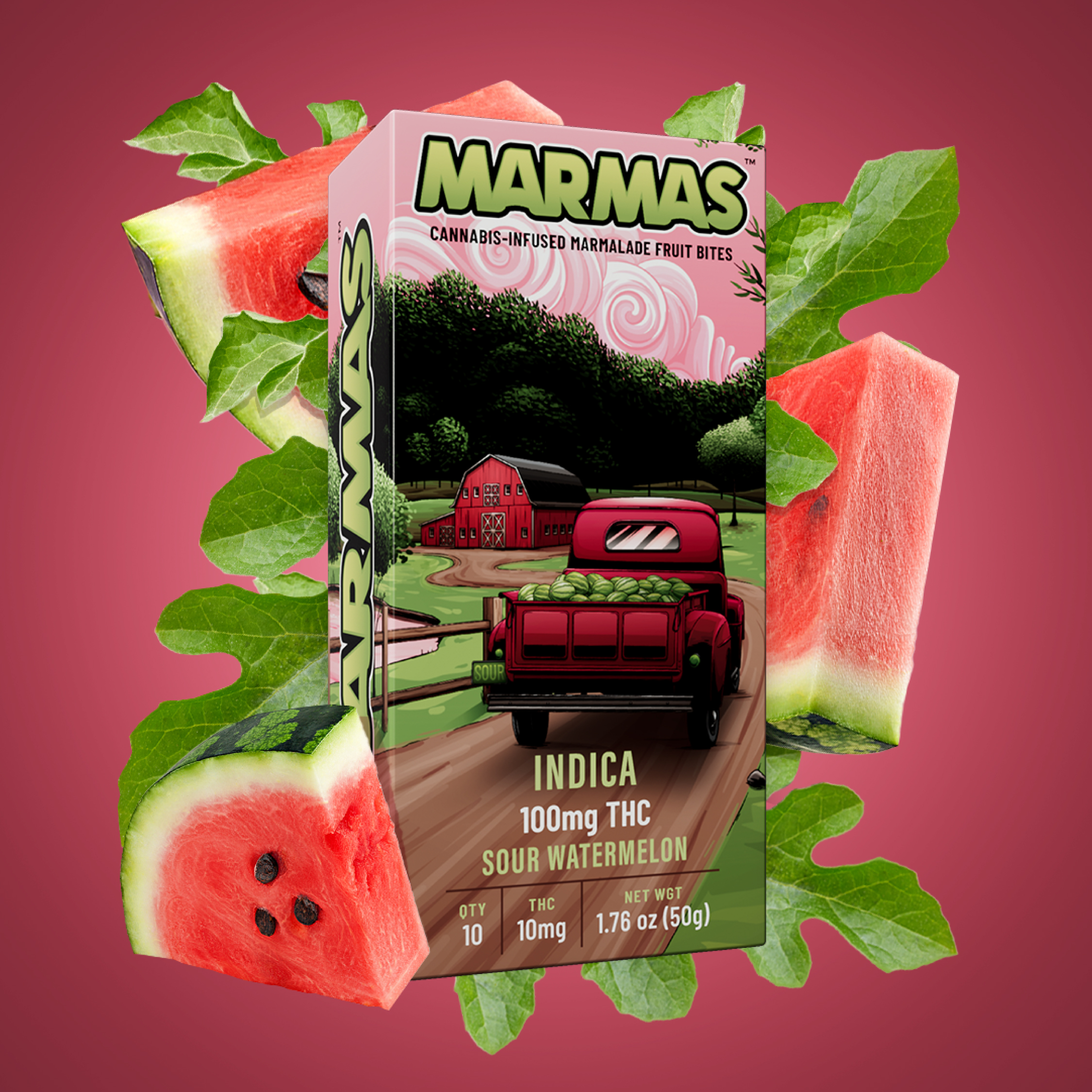 Sour Watermelon Gummies | 10-pack
