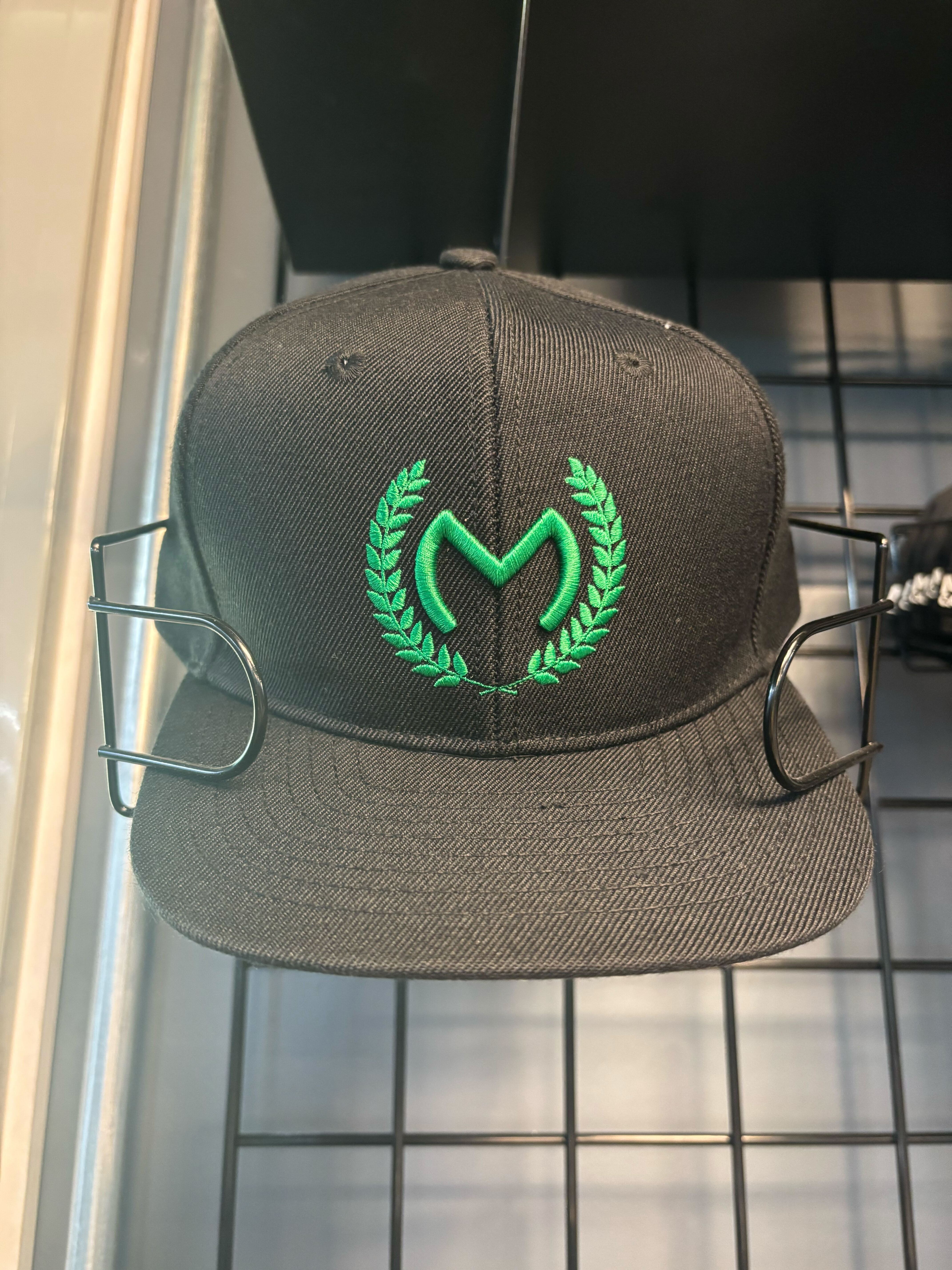 Mint - Black/Green Crest Cap
