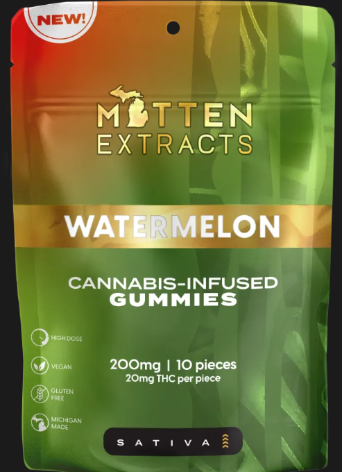 Mitten Extracts - Watermelon - 200mg Gummies