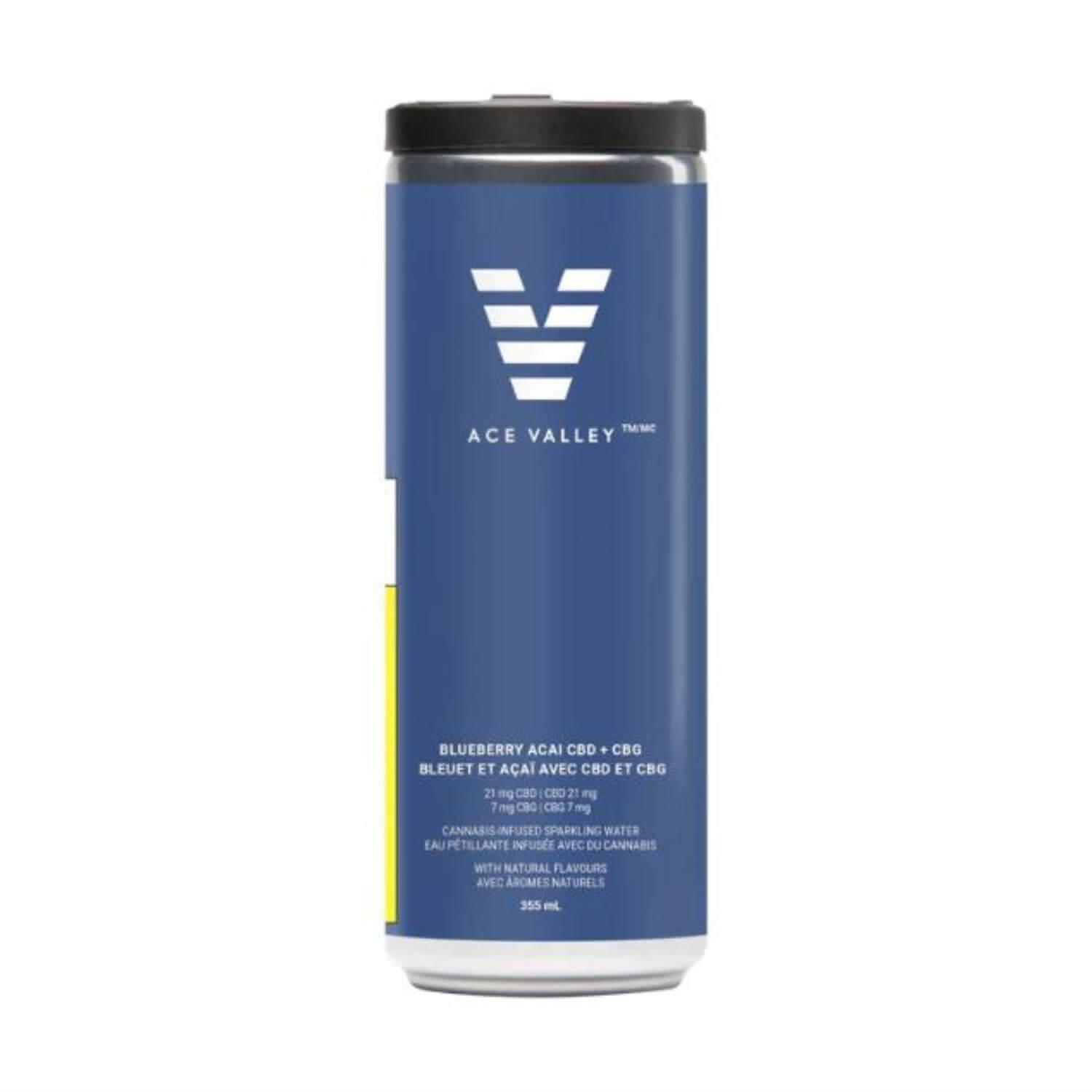 Ace Valley - Blueberry Acai Sparkling Water CBD/CBG